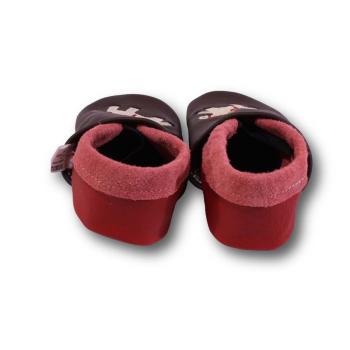 Krabbelschuhe Pferd auf braun